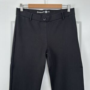 Betabrand Classic Dress Yoga Pants Wide Leg Black Womens Size L Stretch Boot Cut